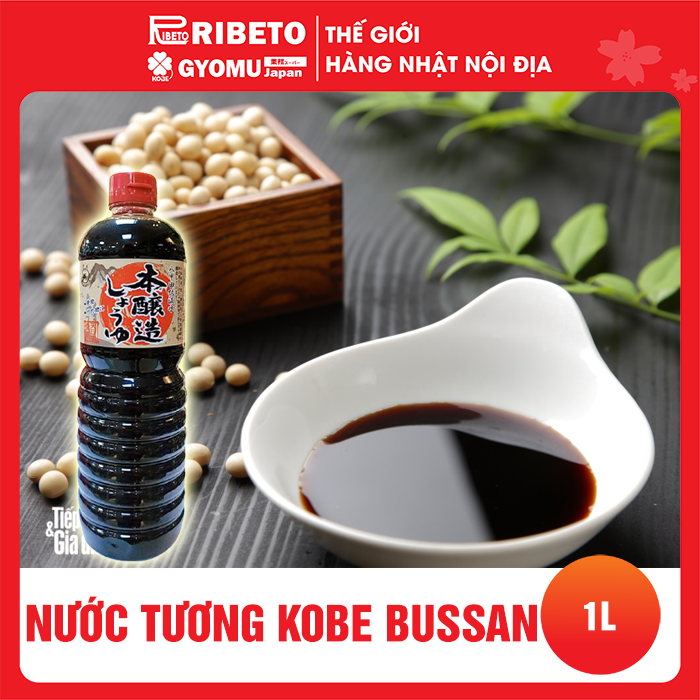 Nước tương thượng hạng Kobe Bussan 1L - Hàng Nhật nội địa