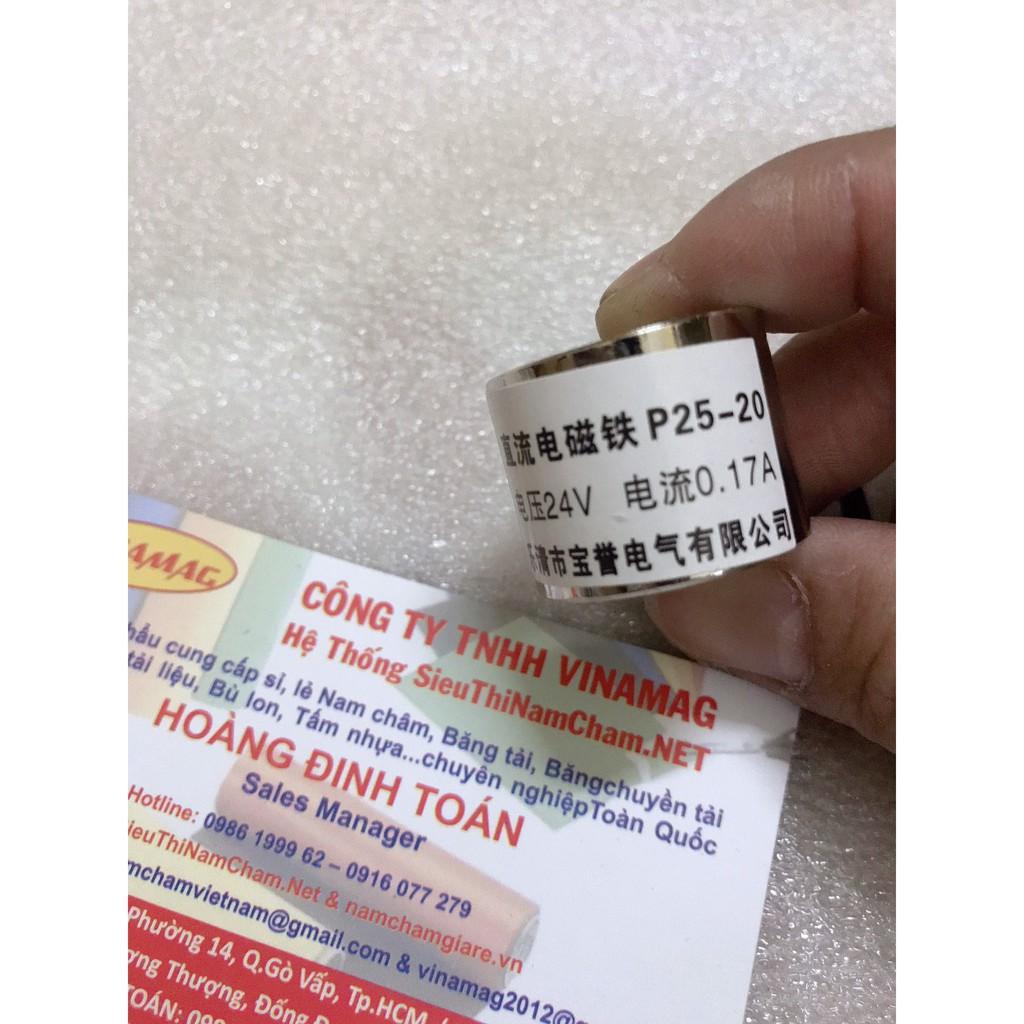 Nam châm điện 50N 5kg - 12V , 24v 0.17AMPE