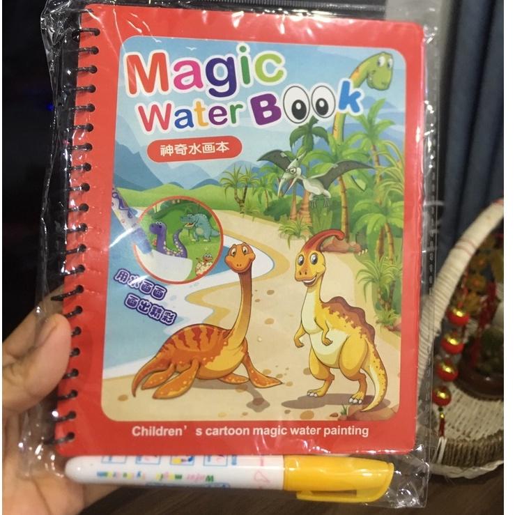 Đô chơi tranh tô màu nước ma thuật, tập tô thần kỳ, magic water book cho bé