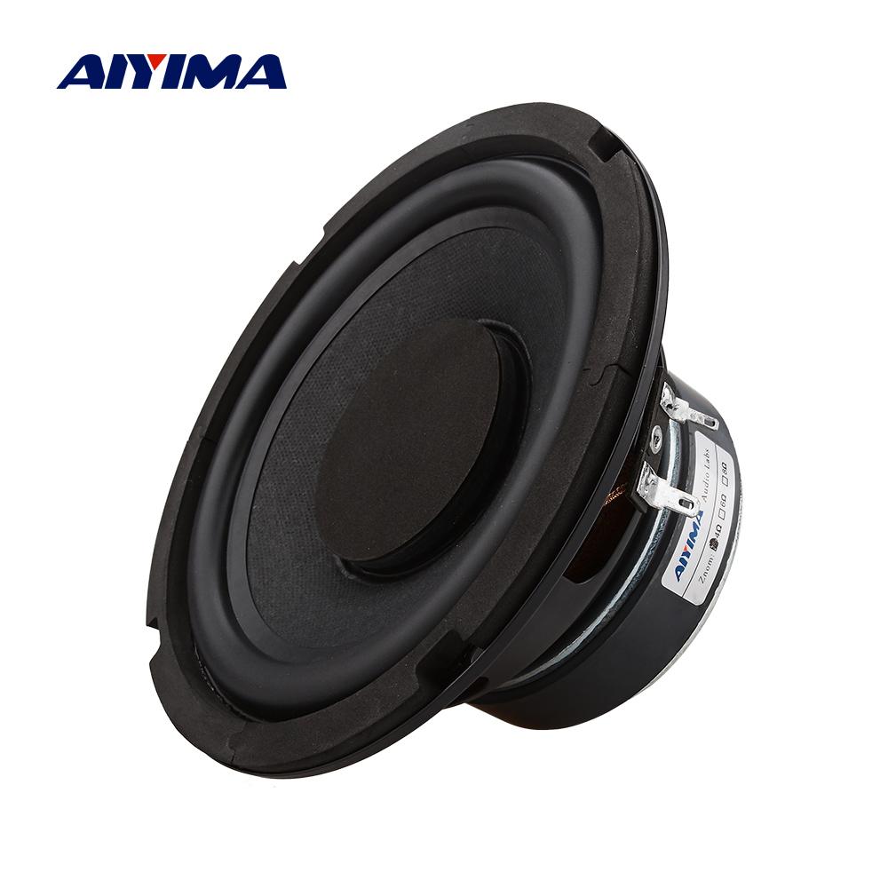 AIYIMA 1 Cái Loa Siêu Trầm 6.5 Inch 4 8 Ohm 80W Siêu Bass Loa Trầm Rạp Hát Tại Nhà Cho Giá Sách loa Máy Tính Color: 8 Ohm Subwoofer Woofer Size/Full-Range Size: 6.5"