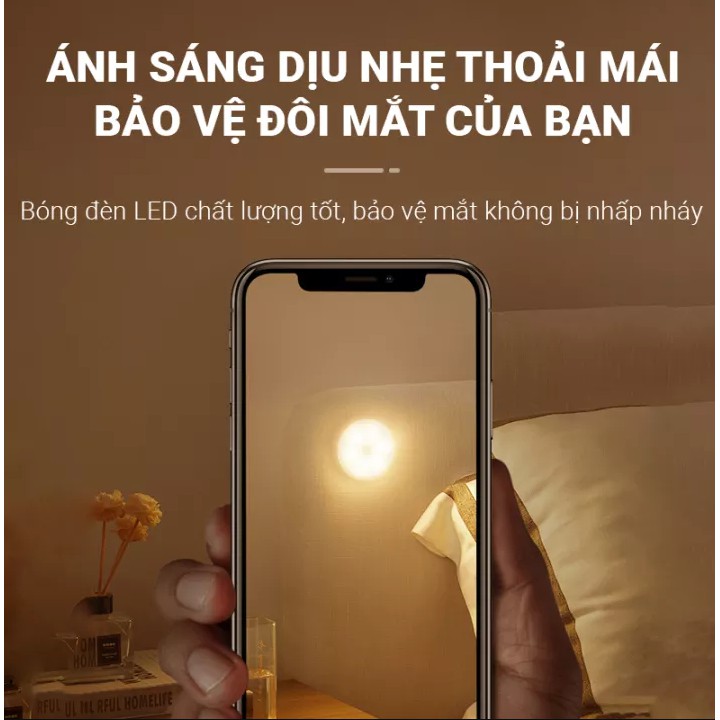 Đèn Cảm Ứng Chuyển Động, Đèn Led Thông Minh Dán Tường Không Dây, Góc Cảm Ứng Rộng, Thích Hợp Cho Mọi Không Gian - HÀNG CHÍNH HÃNG MINIIN