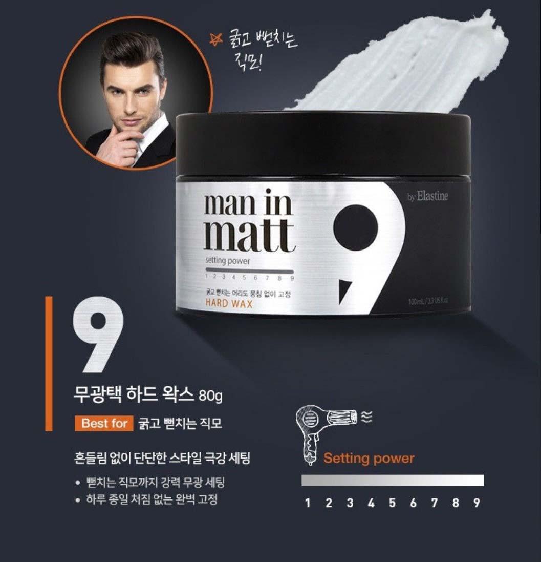 Sáp tạo kiểu tóc cho Nam Elastine Man in Matt Hard - dành cho tóc Dày, Cứng 80g