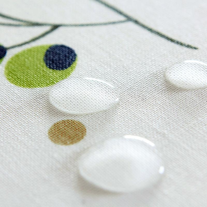 Khăn Trải Bàn Hình Chữ Nhật Bằng Vải Cotton Lanh Chống Thấm Nước Kèm Hộp Đựng Tiện Dụng