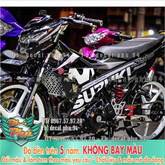 Tem rời Satria movistar đen  -1