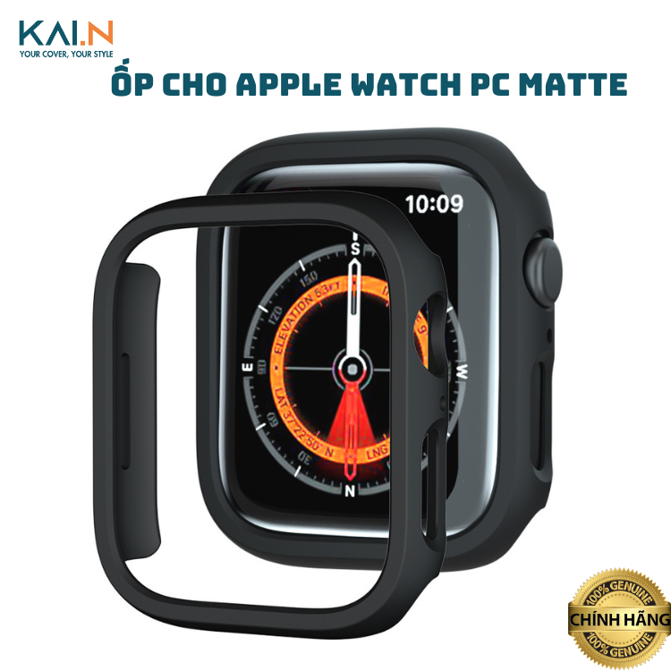 Ốp Case Siêu Mỏng Kai.N Pc Matte dành cho Apple Watch 4/5/6/7/8/9/SE, chống sốc, chống trầy xước_ Hàng Chính Hãng