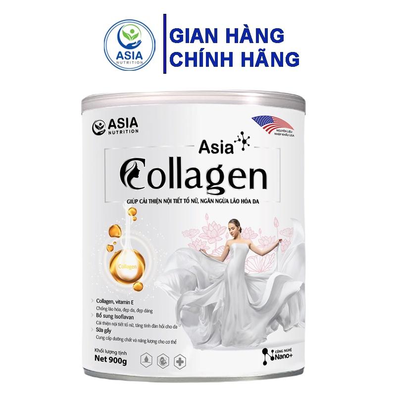 Sữa bột dinh dưỡng Asia Collagen ASIA NUTRITION 900g giúp cải thiện nội tiết tố nữ và ngăn ngừa lão hóa