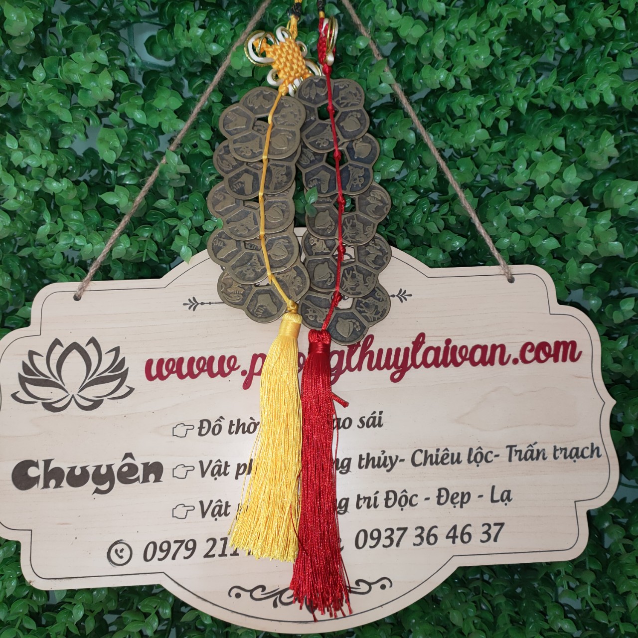 Dây treo Ngũ Phúc Hoa Mai - Cát tường chiêu lộc 40cm