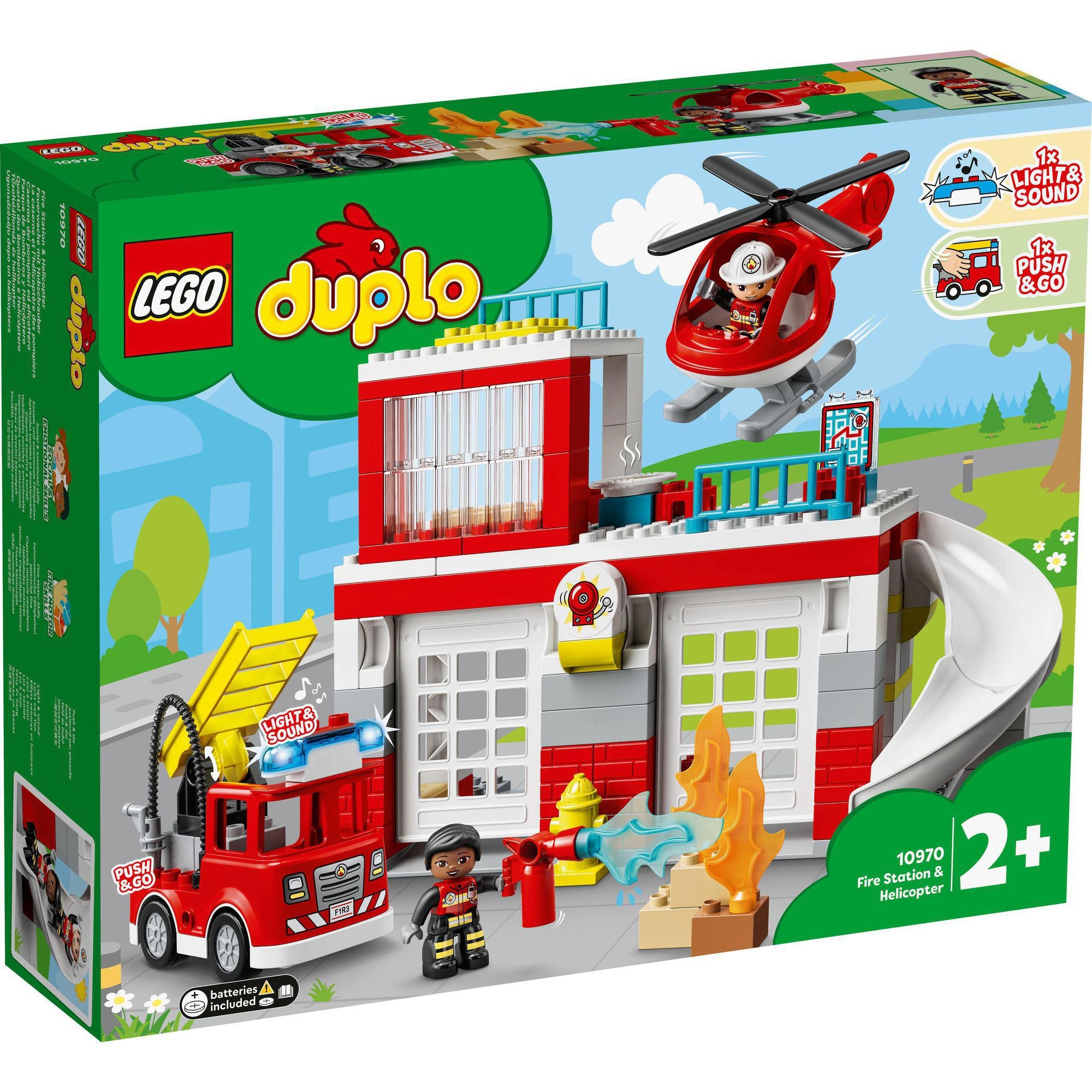 LEGO DUPLO 10970 Trạm Cứu Hỏa và Trực Thăng (117 chi tiết)