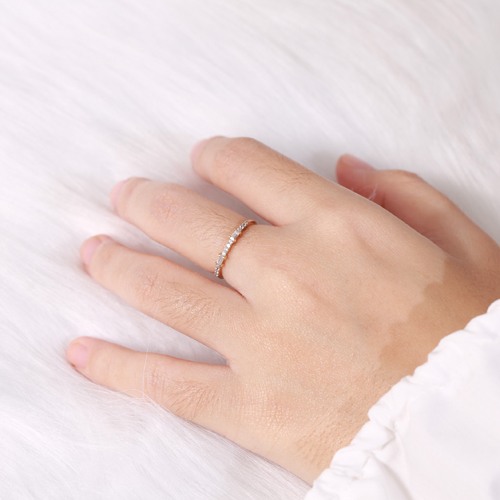 Nhẫn bạc nữ đính đá chữ nhật TPHCM Gix Jewel N26