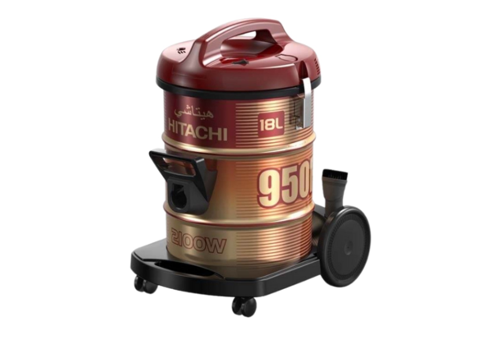 Máy hút bụi công nghiệp Hitachi CV-950F (WR/BK) - Công suất 2100W, Dung tích 18 lít - Hàng Chính hãng