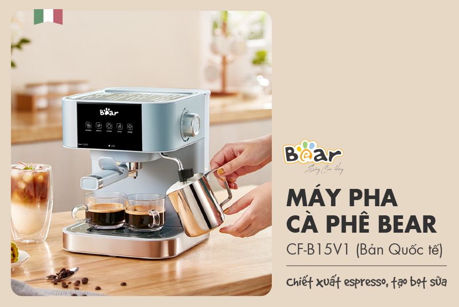 Máy pha cà phê Bear CF-B15V1 Hàng chính hãng