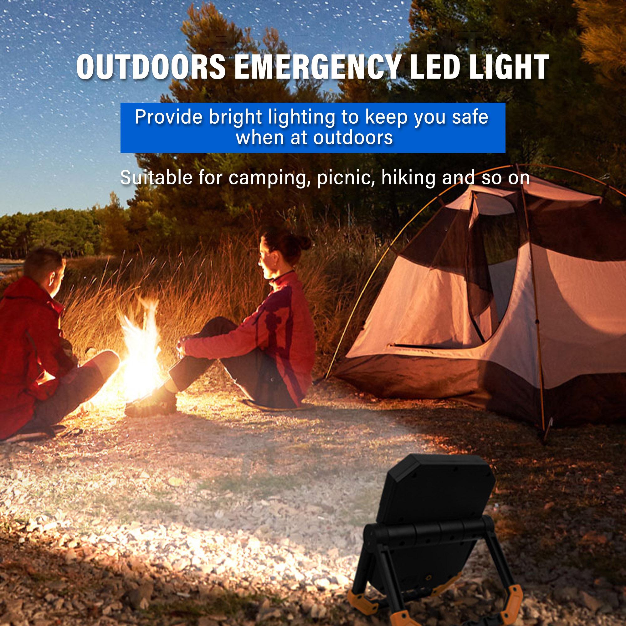 Đèn LED di động IP65 không thấm nước có thể sạc lại, 2 chế độ điều chỉnh ánh sáng màu xanh/màu đỏ ánh sáng