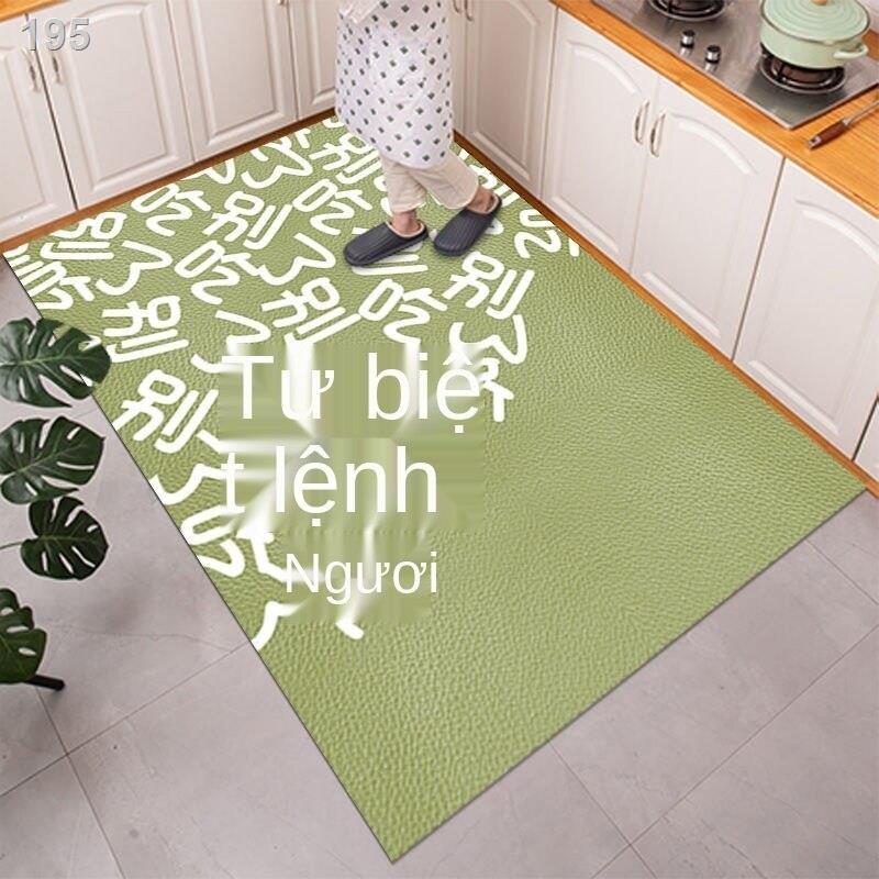 Thảm trải sàn nhà bếp đơn giản, dễ thương, chống trơn trượt, full gia dụng, thấm dầu, bụi bẩn, không nước và giặt