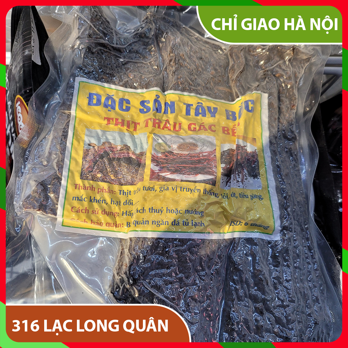 - Thịt trâu gác bếp Tây Bắc - 500gr