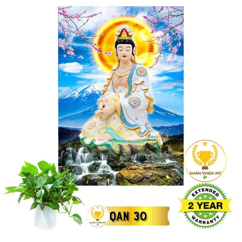 Tranh Quan Thế Âm Bồ Tát có khung_QANK4