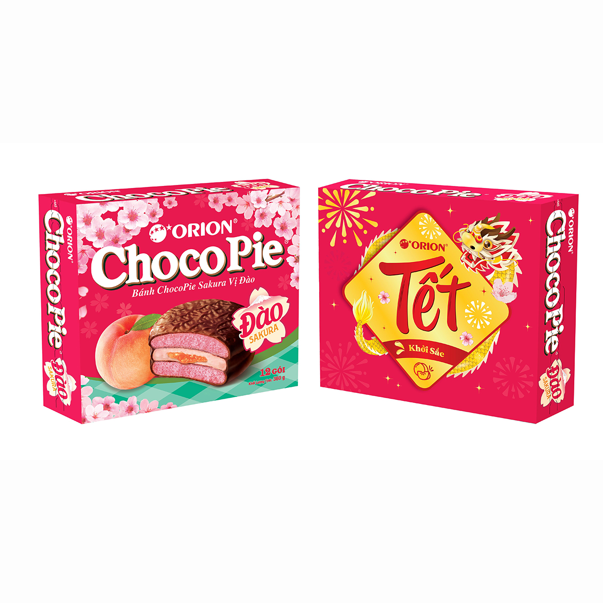 [Quà tết 2024] Bánh ChocoPie Orion Sakura Đào 360g