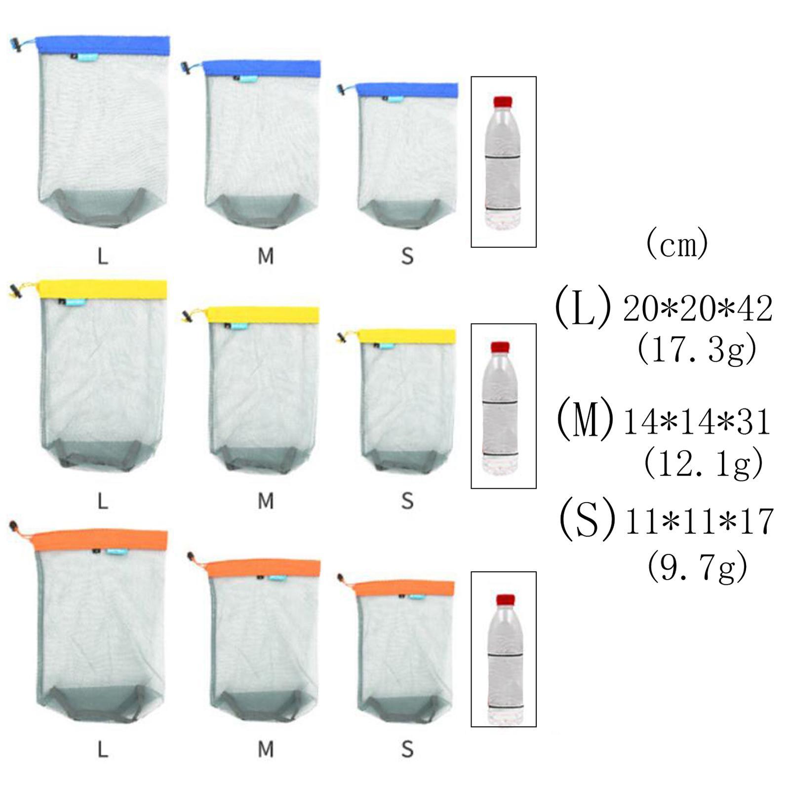 Light Stuff Sacks Nylon Mesh Drawstring Storage Bag for Camping Travel
