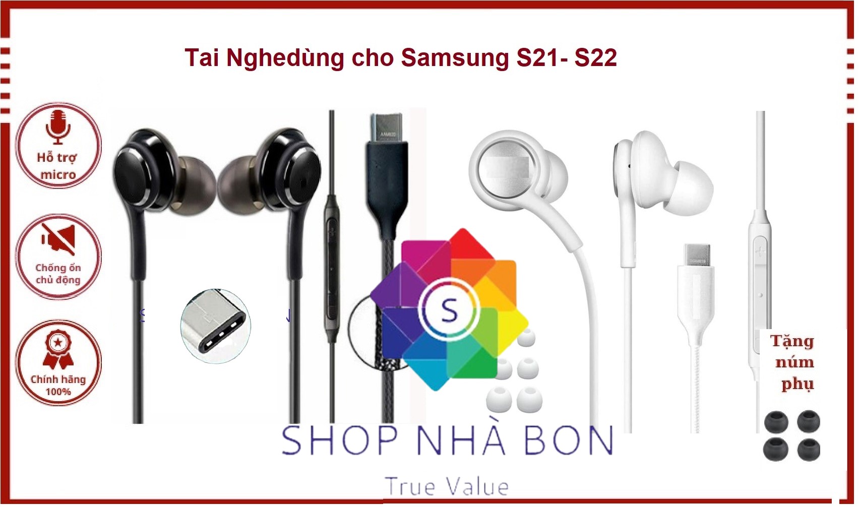 Tai nghe dành cho Samsung Note 10 - Jack Type C công nghệ AKG dùng cho máy Samsung Galaxy S8,S9,S10, S20, Note 8, Note 9, Note 10, Ipad Pro - Âm thanh chân thực, sống động.