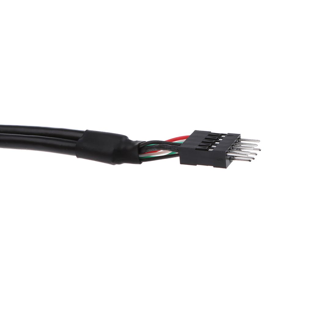 USB2.0 9 Pin Male To 9 Pin Female USB Extension Cable Black