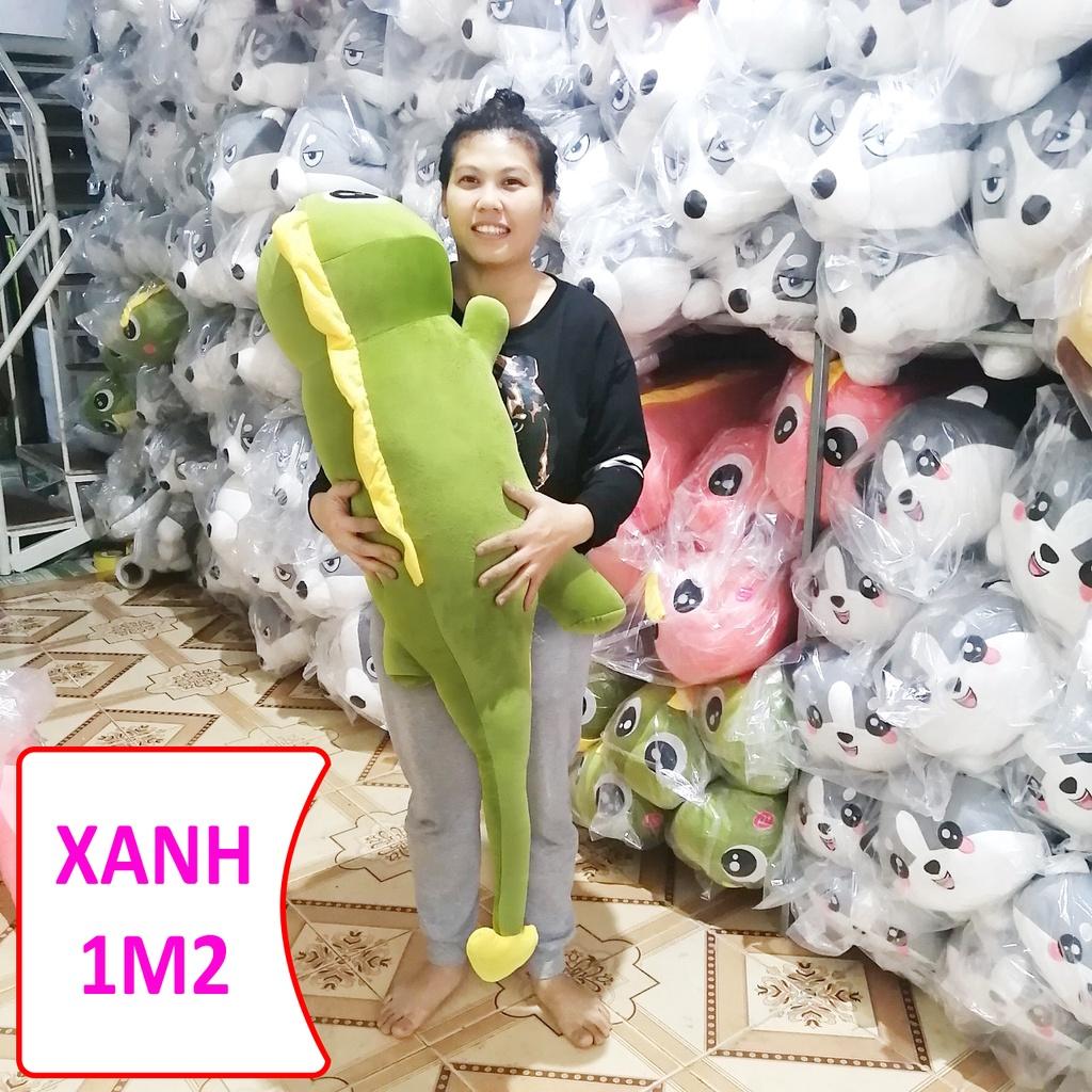 Gấu bông Khủng Long Nhồi Bông 1m2 1m6 dùng làm gối ôm ngủ, quà tặng sinh nhật bạn gái