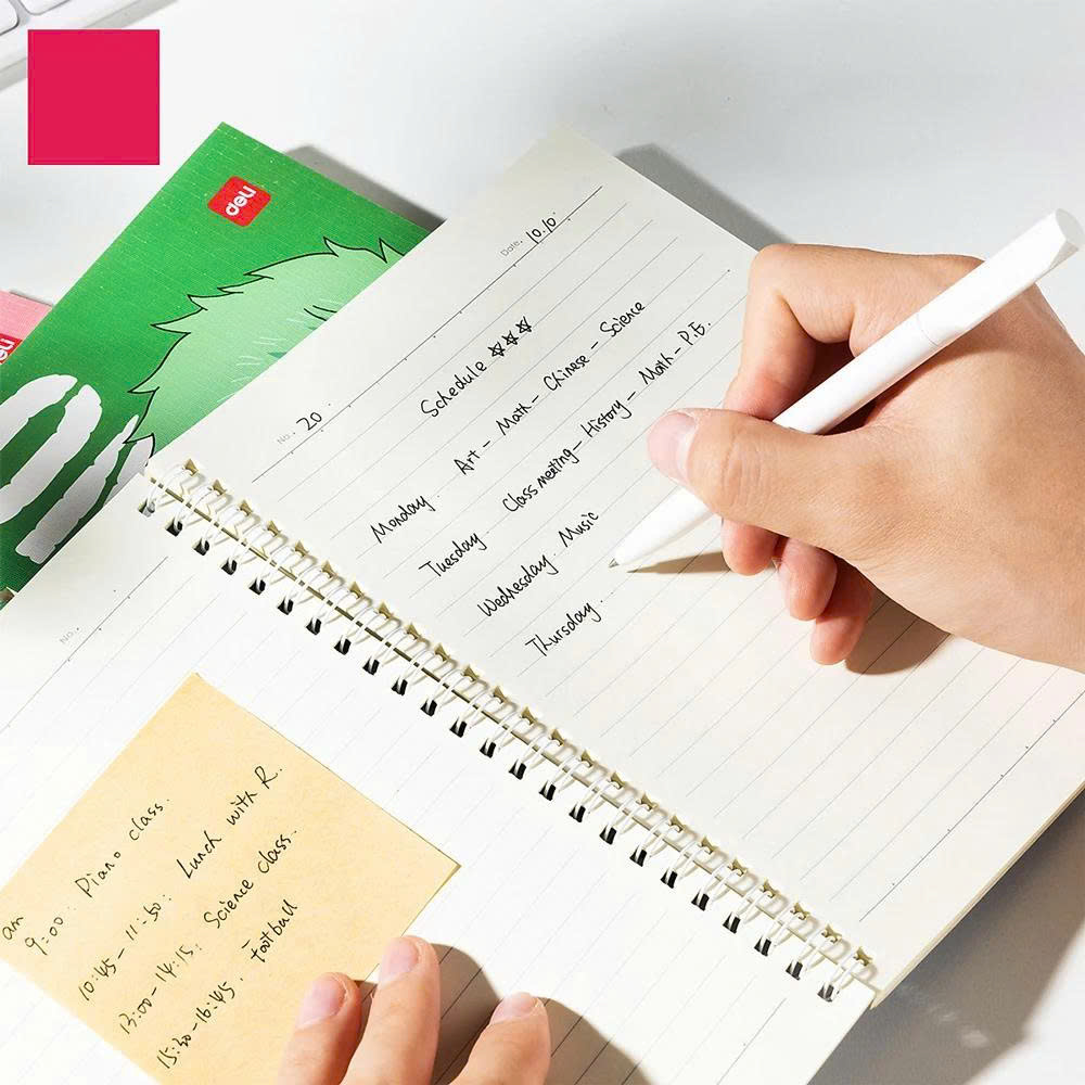 Sổ Lò Xo A5/B5 Kẻ Ngang 60 Trang 70gsm - One Piece - Deli - Màu Ngẫu Nhiên