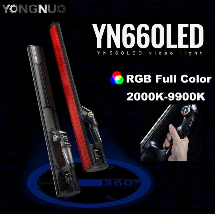 Đèn LED quay phim Yongnuo YN660LED RGB Hàng Chính Hãng