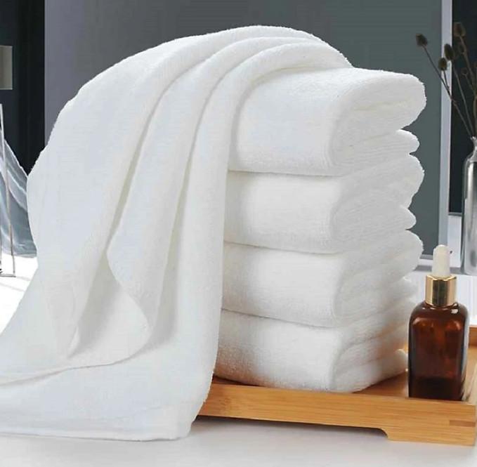 [KoSuyTu] Khăn Tắm Khách Sạn Cao Cấp Màu Trắng - KT 70 x 140 cm - Nặng 430g/C - 100% Cotton Thấm Hút Tốt Không Xù Không Bay Bông
