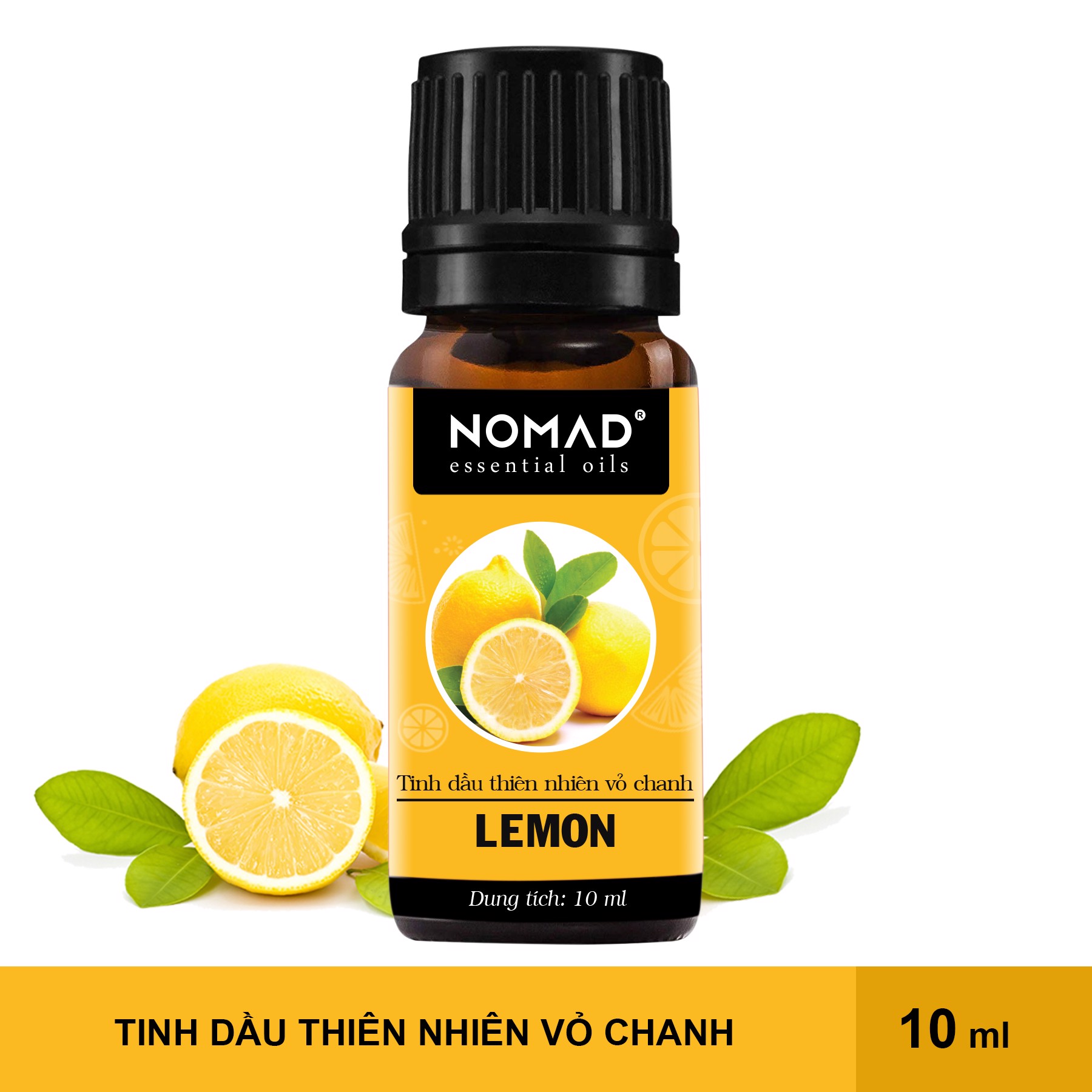 Combo 3 Tinh Dầu Nguyên Chất Nomad: Tinh Dầu Bạc Hà (10ml) + Tinh Dầu Chanh (10ml) + Tinh Dầu Sả Tươi (10ml)