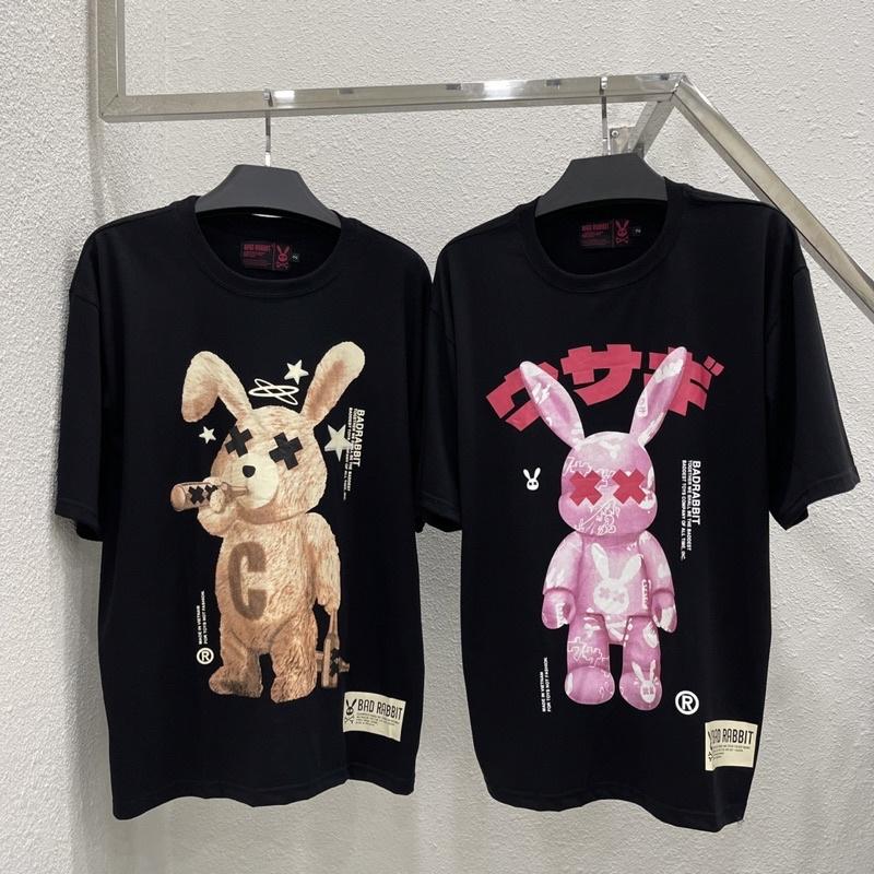 Áo Thun Tay Lỡ Unisex Bad Rabits SAY And DRUNK TEE màu ĐEN /Nam nữ unisex/ Áo phông cổ tròn form rộng Jaystoree