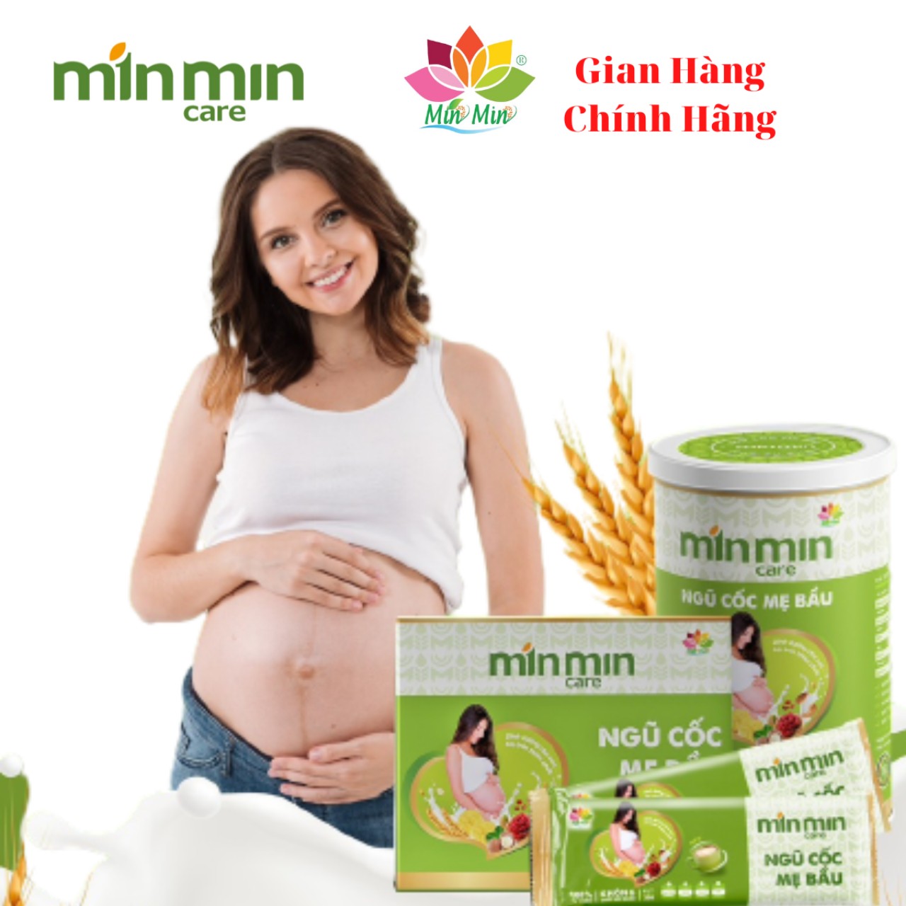 Ngũ Cốc Mẹ Bầu Min Min Care - Ngũ Cốc Bầu Min Min (1 hộp dạng gói)