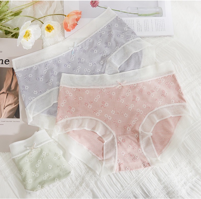 Quần lót nữ BARE F69 thêu hoa nhiều màu