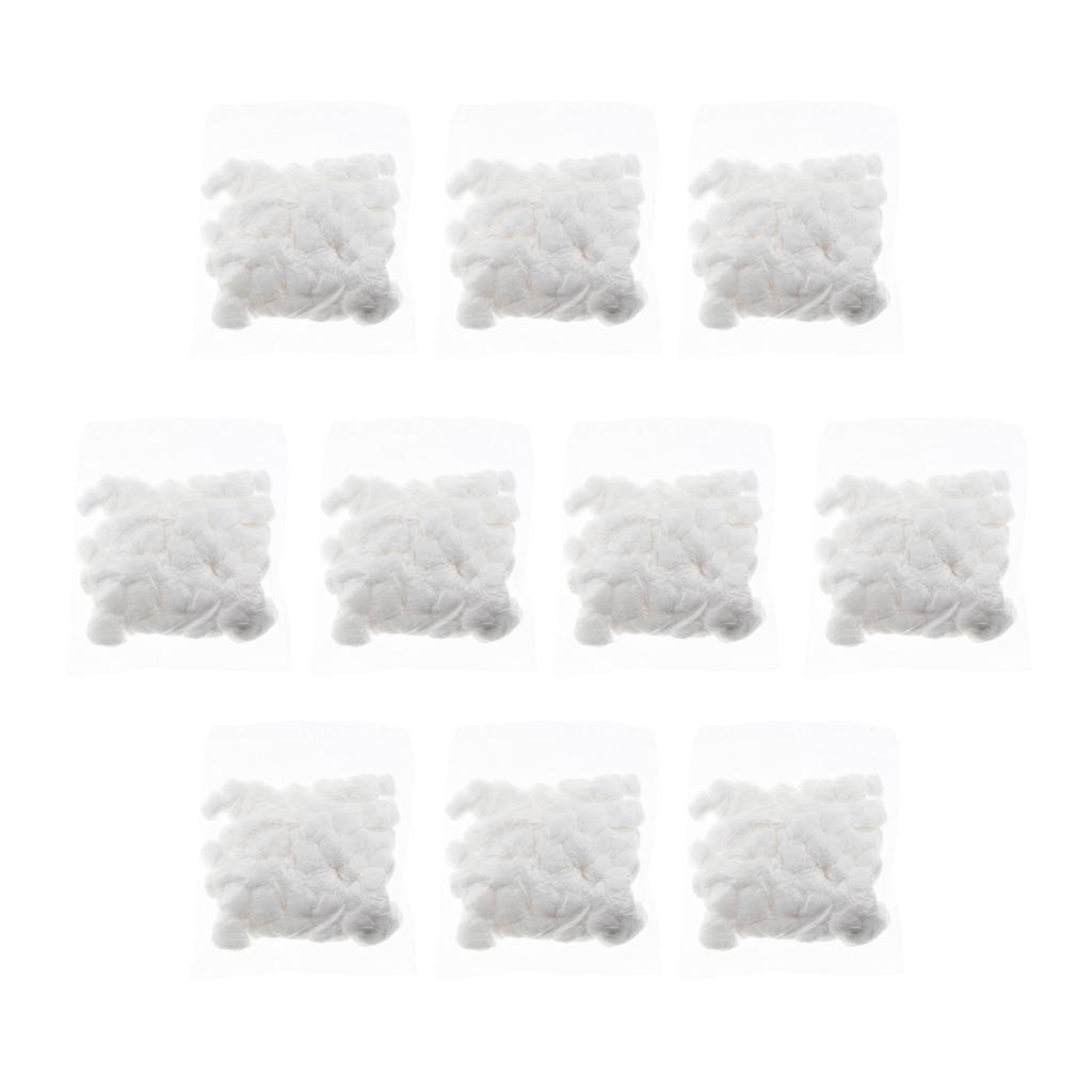 10 pack Cute Cartoon Small Cotton Balls for Hamster Guinea Pig Hamster white