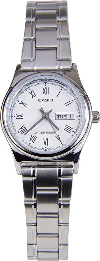 Đồng Hồ Nữ Dây Thép Casio LTP-V006D-7BUDF (24mm) - Bạc