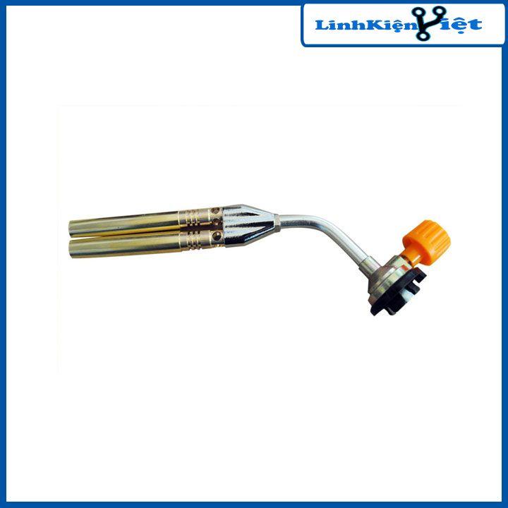 Đèn khò gas đôi đầu khò gas mini điều chỉnh lửa to nhỏ