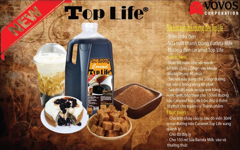 Siro Đường Caramel Top Life 2.5kg