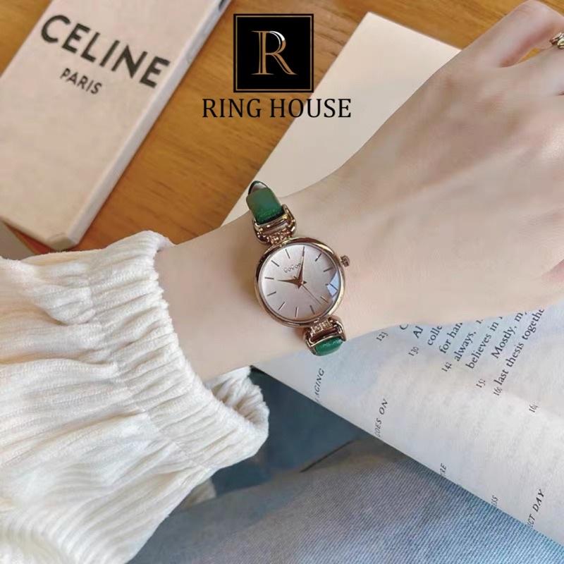 ĐỒNG HỒ GOGOEY NỮ MẶT TRÒN DÂY DA NHIỀU MÀU THANH LỊCH ĐẸP
