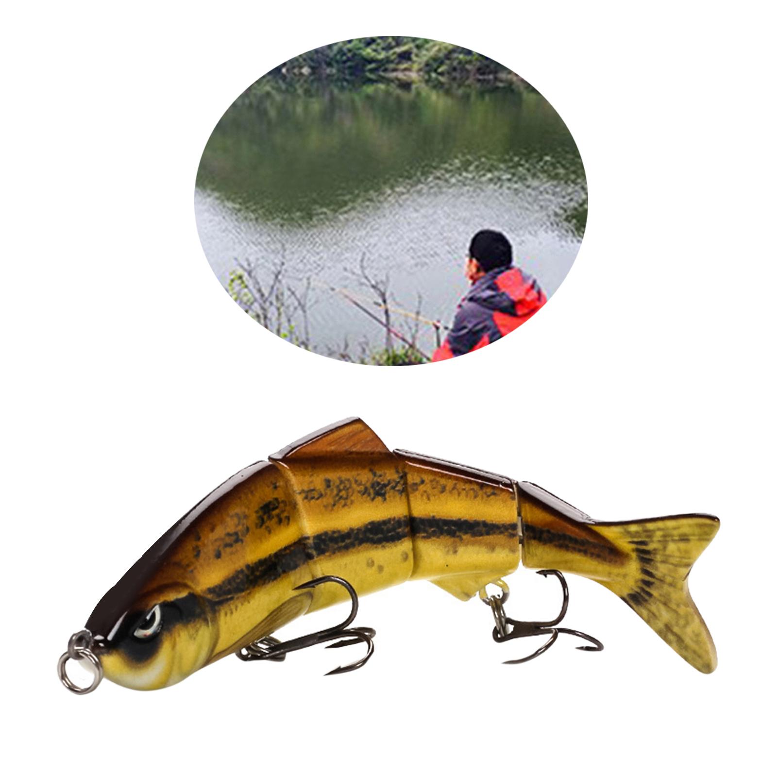 4" Multi Jointed Fishing Lures Wobblers Swimbait Hard Bait Crankbait