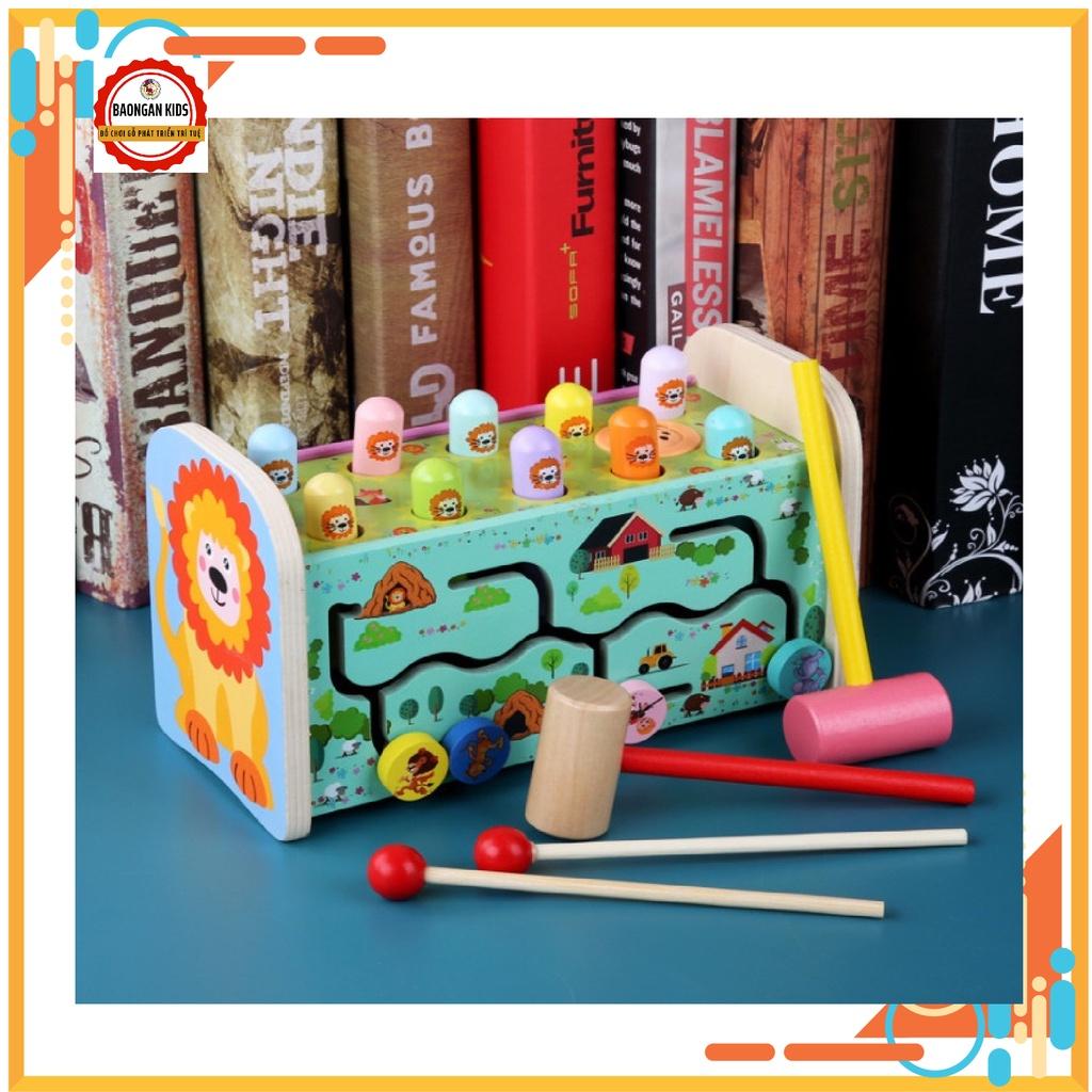Đồ Chơi Đập Chuột Kèm Đàn Xylophone 3in1 Bằng Gỗ Cho Bé Phát Triển Trí Tuệ