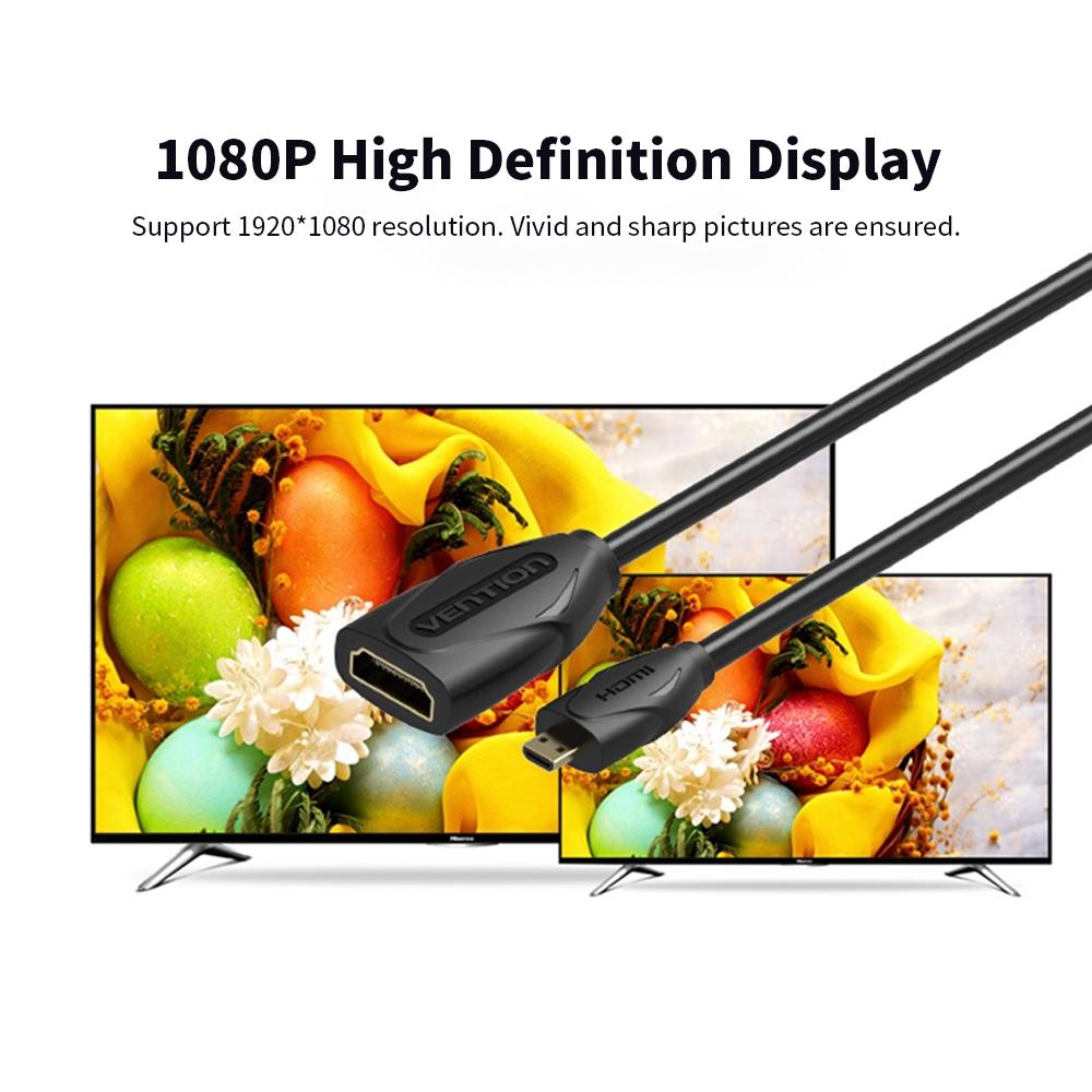 Cáp Micro HD VENTION HD 1080P Cáp mở rộng cho máy tính bảng 1m 