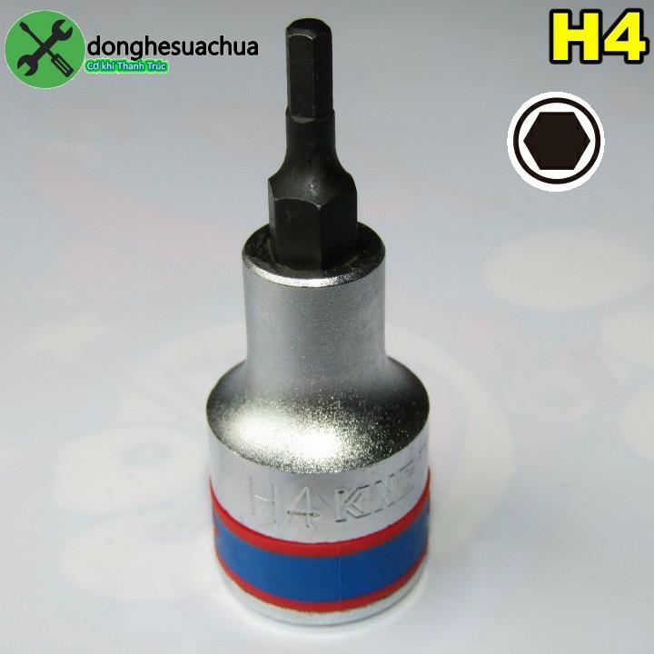 Tuýp lục giác 4mm Kingtony 402504 loại 1/2 dài 60mm