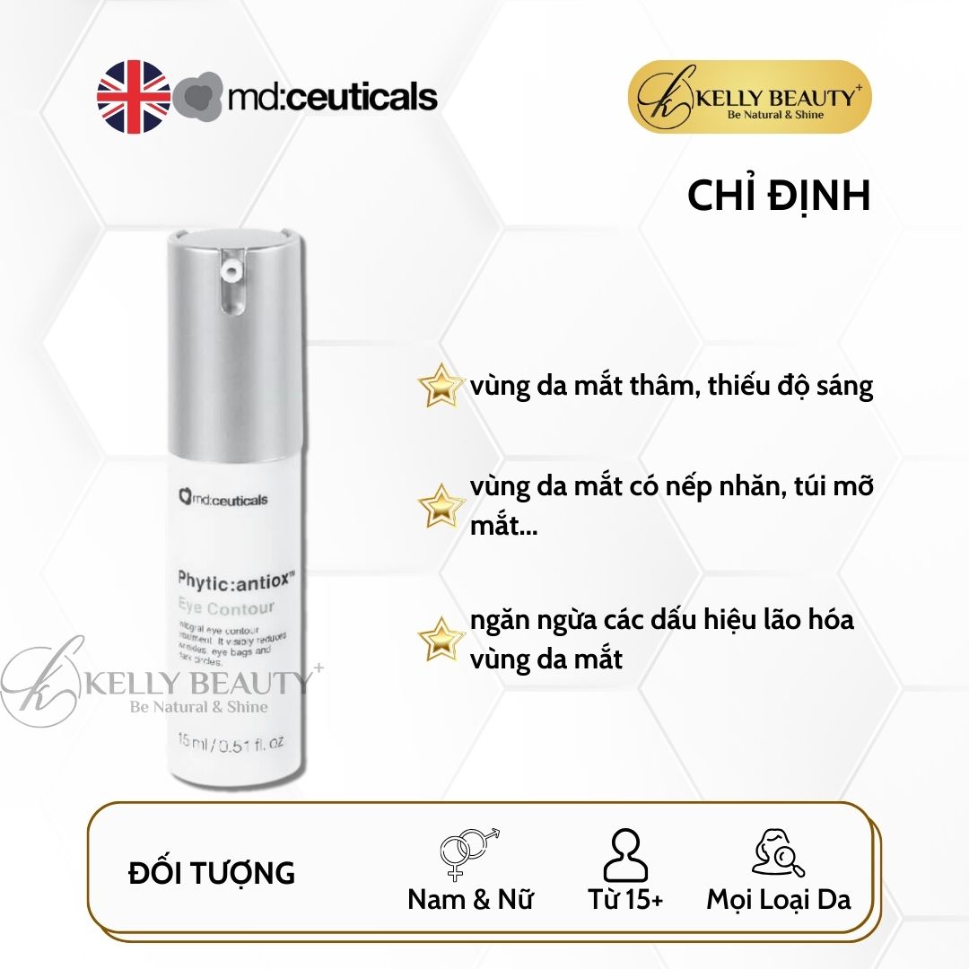 Kem Dưỡng Mắt PHYTIC: ANTIOX Eye Contour - MD:Ceuticals | Kelly Beauty