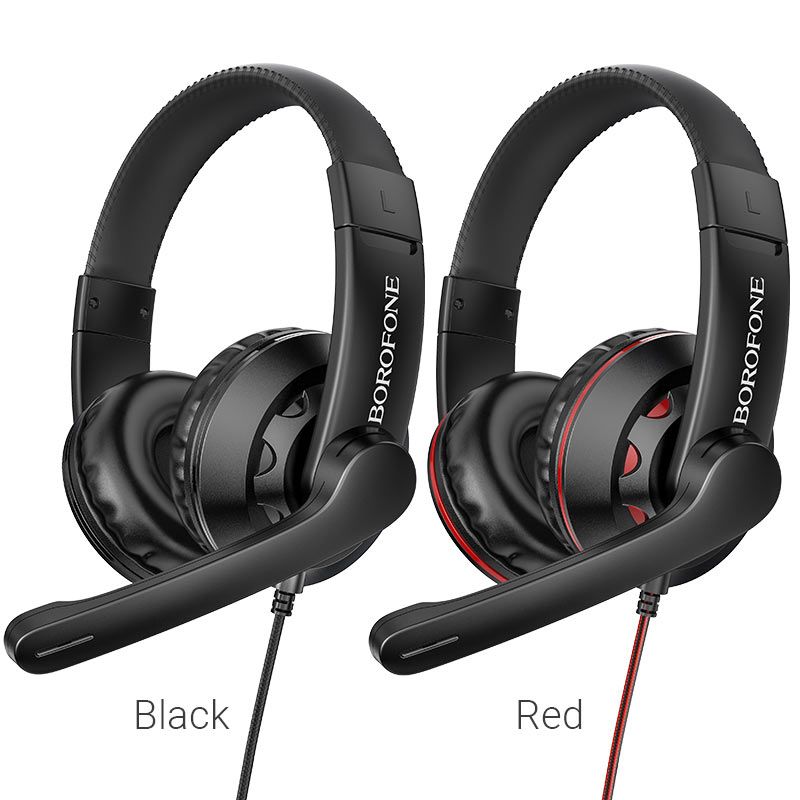 Tai Nghe Gaming Chụp Tai /Headphone Có Mic Đàm Thoại /Hỗ trợ nhiều thiết bị Điện thoại/máy tính Bo102 Borofone-Hàng Chính Hãng