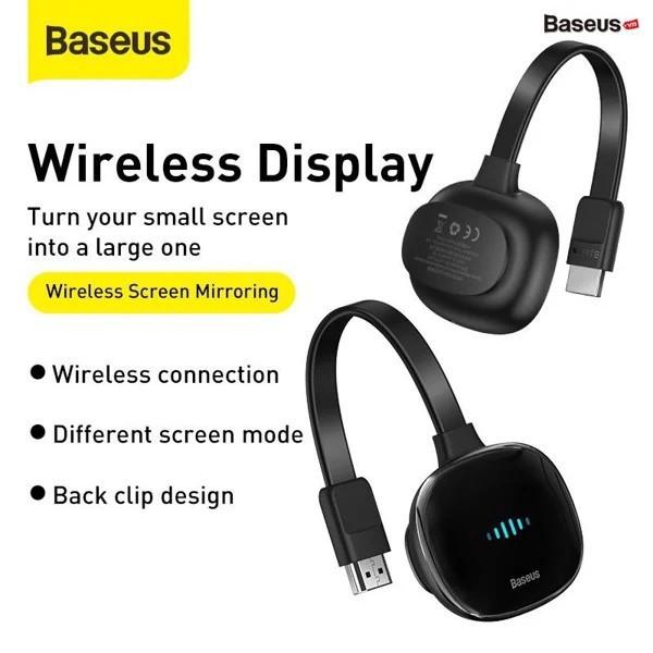 Bộ truyền hình ảnh qua HDMI không dây Baseus Meteorite Shimmer Wireless Display Adapter -Hàng Chính Hãng