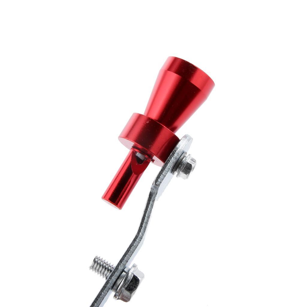 3-4pack Muffler Exhaust Pipe Turbo Sound Whistle Simulator Whistler Red Size S