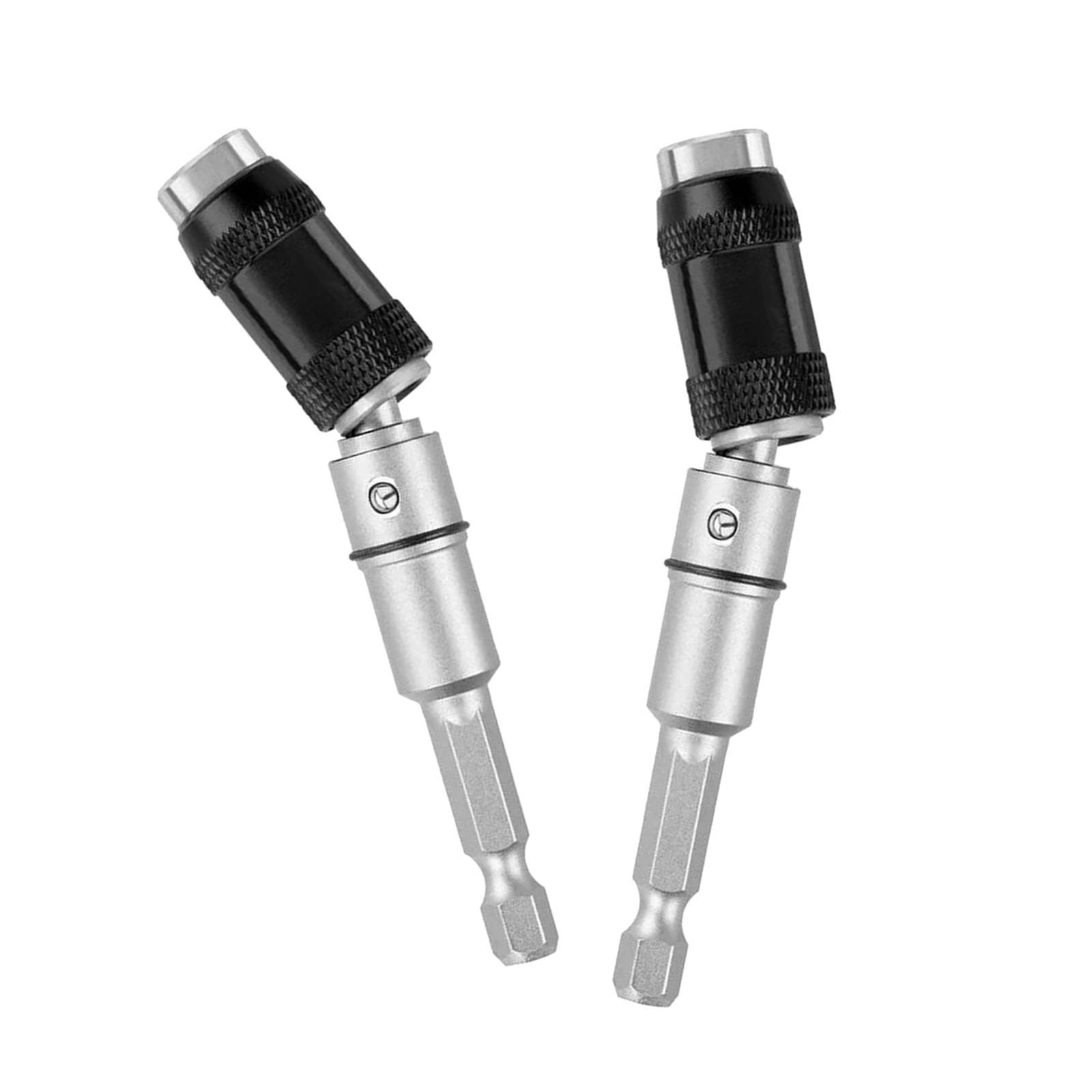 2Pcs  Screw Drill Tip Pivoting Drill Bit Holder  Bit