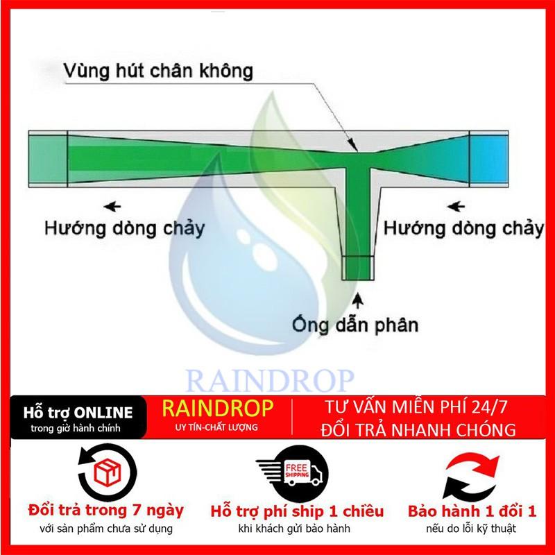 Venturi 60mm Bộ hút châm phân, thuốc bảo vệ thực vật... dùng trong hệ thống tưới nông nghiệp