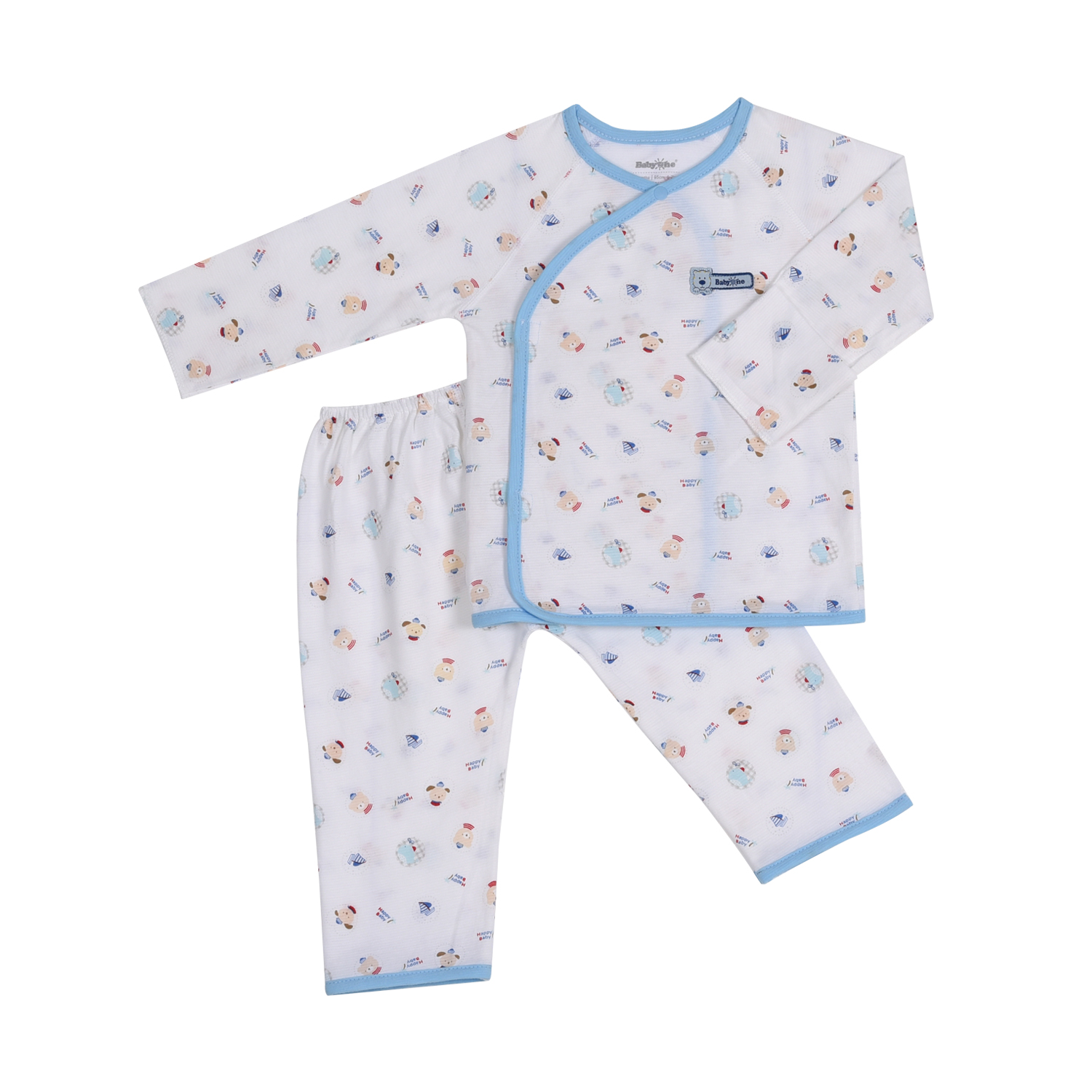 BỘ SƠ SINH DÀI BABYONE 0928 - Họa tiết ngẫu nhiên bé trai - NB1