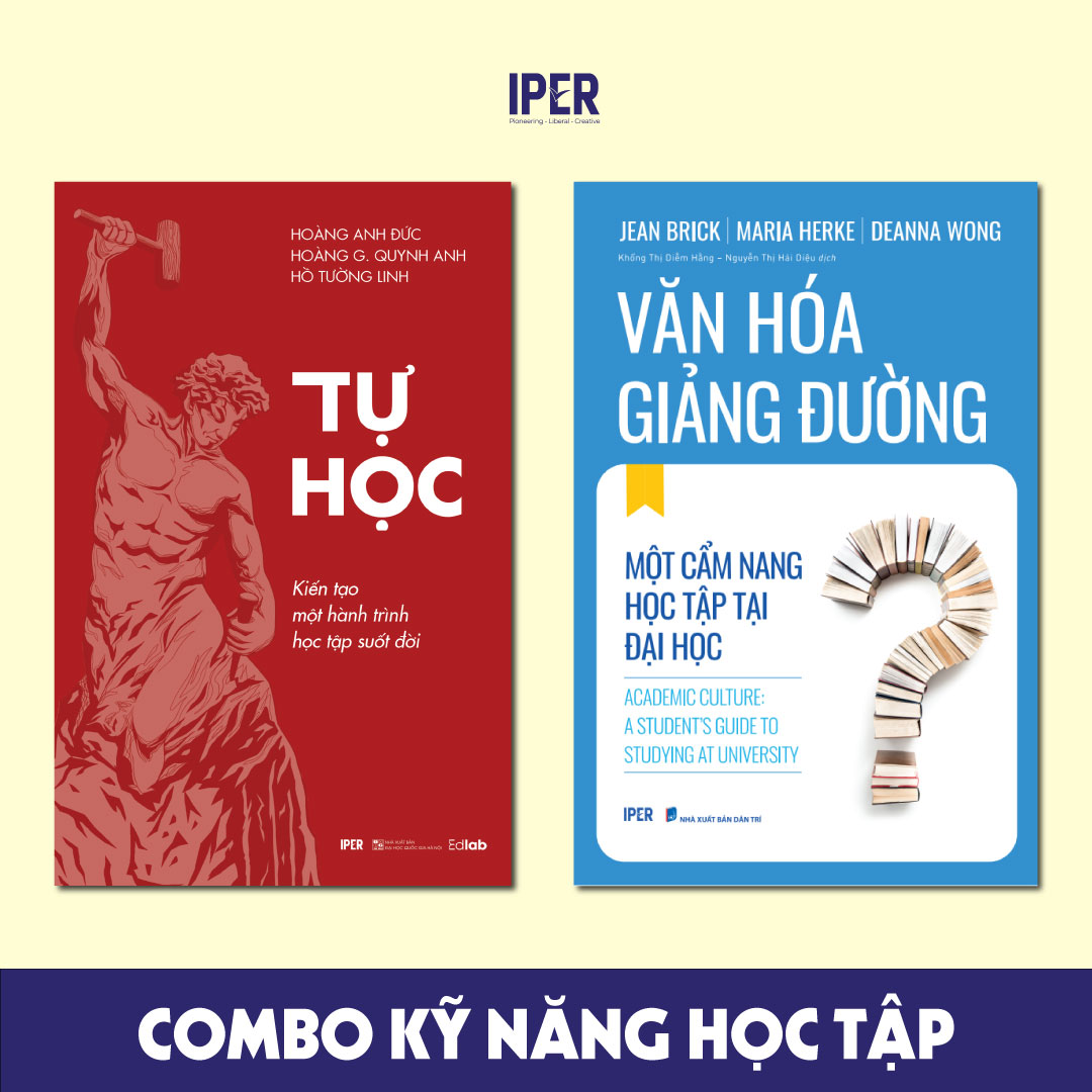 Sách Combo Kỹ Năng Học Tập - Iper 2C Tự Học Văn Hóa Giảng Đường
