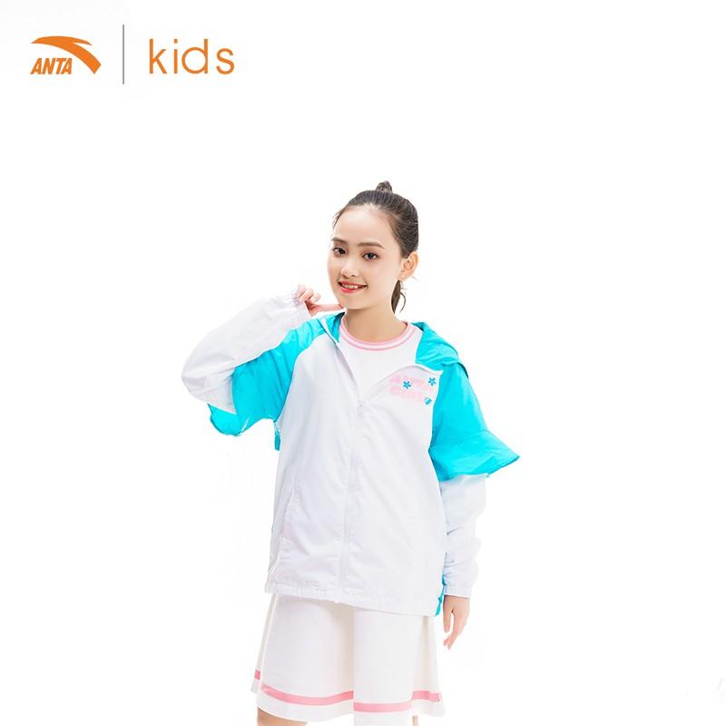 Áo khoác bé gái Anta Kids tay bèo xinh xắn 362017642-3