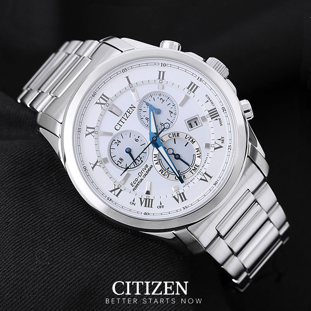 Đồng Hồ Nam Citizen Dây Thép Không Gỉ BL5540-53A - Mặt Trắng (Sapphire)